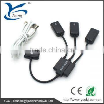 Promotion OTG 3 in 1 charge cable for Samsung Galaxy Tab