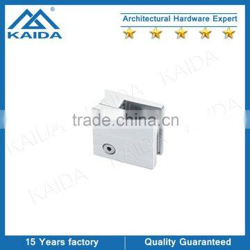 Heavy duty square glass clamp for round tube