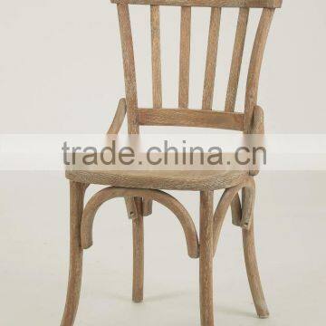 New design antique vintage solid wooden dining chair/ high back restaurant chair(FC152-OAK)