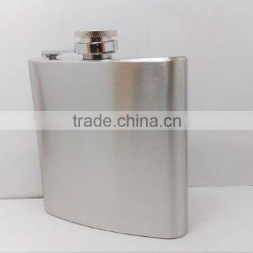 6oz/ 170ML Classic Stainless Steel Hip Flask with laser engraving logo