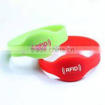 Red color silicone rfid wristband