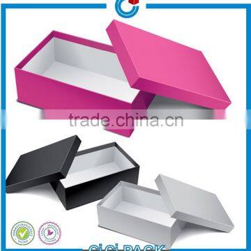 Colorful clear paper cardboard high-heel custom printed shoe box wholesale