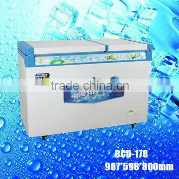 BCD-178 162L icebox chamber Double temperature freezer and refrigerator half freezer half refrigerator