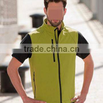 Green soft shell vest