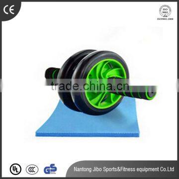 Brand New No Noise Green Abdominal Wheel Ab Roller With Mat For Exercise Fitness Equipment