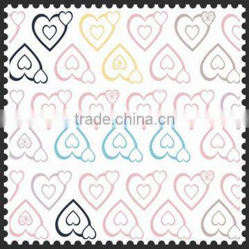 100% polyester special love design taffeta fabric