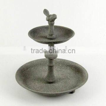 Metal Finch Bird Feeder W/Double Tiers photo-1