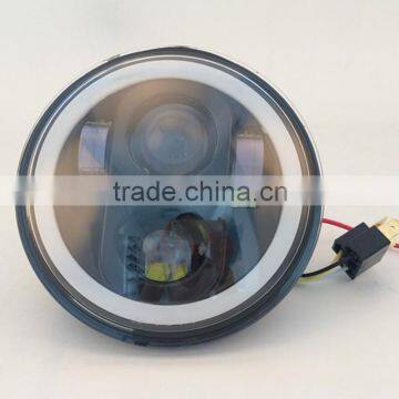 5.75 inch Led Headlights With White halo For 5 3/4" Round Harely Triumph, Thunderbird, V-Rod ,Touring - Super Glide, Sportster