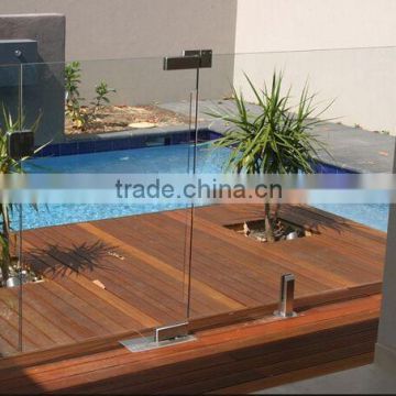 frameless tempered glass wall with EN12150, AS/NZS2208:1996, BS62061981