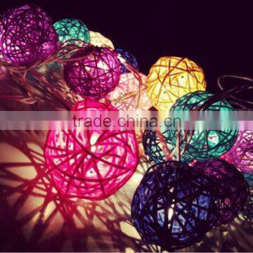 Colorful Festival Decorative Battery Bamboo String Lights