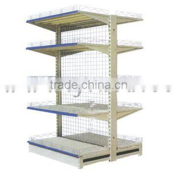 Single side wire mesh shelving