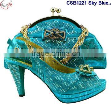 CSB1221 New Arrival Shoes & Bags Low Price Hot Popular Beautiful Lady High Heel Shoes Match Bag photo-6