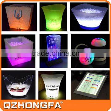 Plastic Battery Light up LED Ice Bucket Illuminated Ice Buckets photo-2