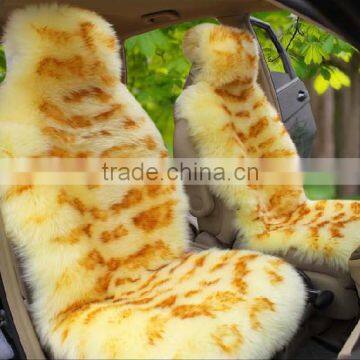 Long Fur Wool car Seat Cushion auto sheepskin back cover winter warm