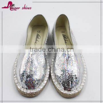 SSK16-270 comfortable flat handmade sole espadrille shoes