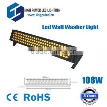 High quality 108W rgb wall washer IP66 outdoor advertising projects use factory supply