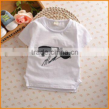 South Korea 2016 Summer New Korean Children T-shirt 100% Cotton T-shirt Embroidered Children Cotton Short Sleeved Glasses photo-5