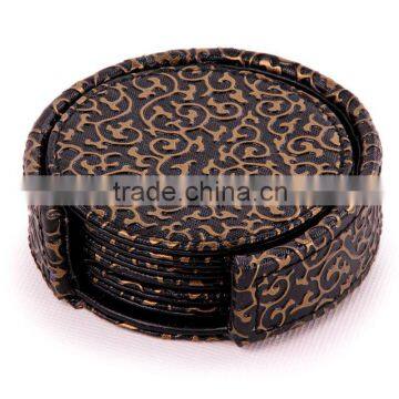 Leather coasters / cup cup / /PU leather (leather coasters) Hotel