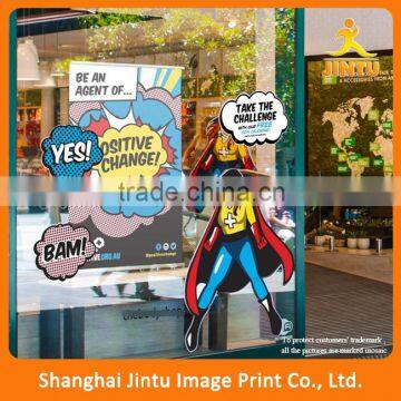Glossy Matte Laminated Vinyl Die Cut Window Advertising Sticker Sign photo-2