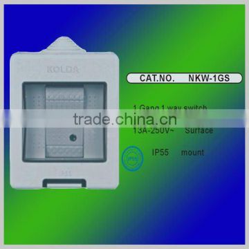 IP55 1 gang 1 way switch