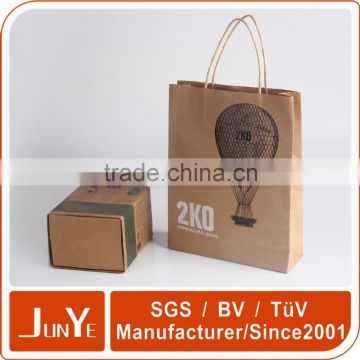 cheap recycled brown kraft paper bag with handle