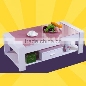 SAIL Factory Supply Modern Fashion Tempered Glass Coffee Table photo-2