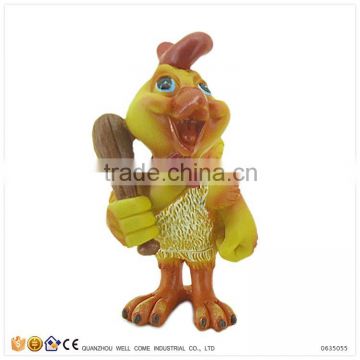 Resin Zodiac Sign Decorative Chicken Hunting