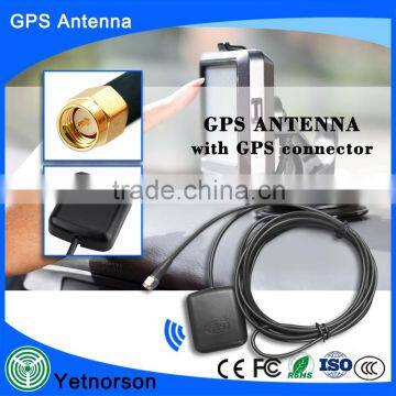 GPS GLONASS external old logo antenna Magnetic base car active GPS Antenna with SMA/MMCX/BNC/SMB/FAKRA connector