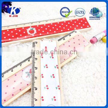 New Style Wood 15cm Ruler With 4c Paper for School photo-3