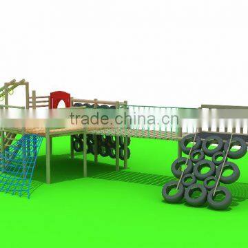 Rope Course 2016 Children Outdoor Wood Material Playground photo-4