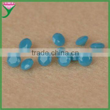 iran wholesale price Unique color loose 3mm round shape turquoise nano gemstone