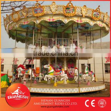 with 2000 led lights double deck carousel machine for sale