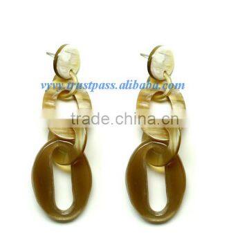 Buffalo horn jewelry, buffalo horn earrings VVE-221