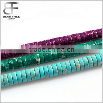 Fashion Purple Greed Blue Emperor stone Rondelle Beads, Imperial Jasper gem stone gemstone roundel abacus beads