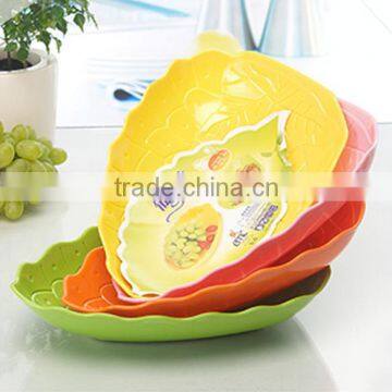 BPA free leaf design plastic fruit tray