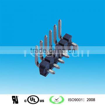 China factory customized 3.96mm Pitch Single Row Angle Pin Header