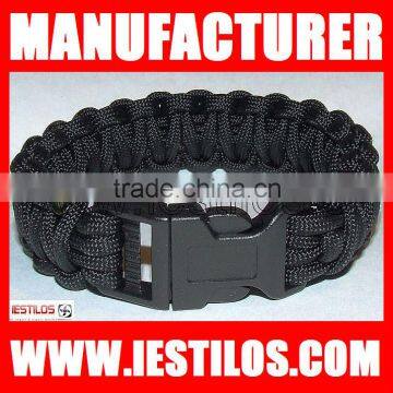 black 450 paracord bracelet with logo