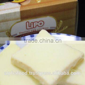 LIPO 100G Durian Egg Biscuit with Crispy Texture, Low-Salt, Low-Fat