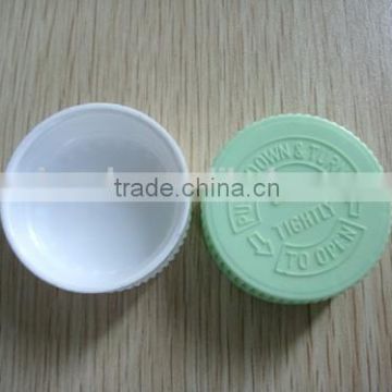 plastic CRC cap 32mm, plastic child proof cap for medicine bottle, plastic medicine bottle cap