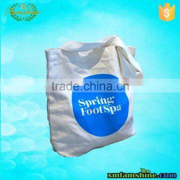 customized natural printed cotton carry bag