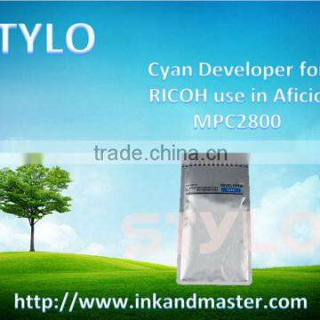 Cyan Developer for Ricoh use in Aficio MPC2800, professional and responsible manufacturer