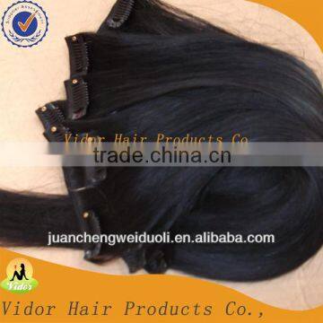 5A Grade Cheap Price Natural Color Clip-In human hair Brazilian Hair Extension