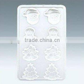 Plastic Christmas cake decoration chocolate mould