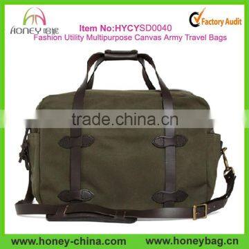 Fashion Utility Multipurpose Canvas Army Travel Bags