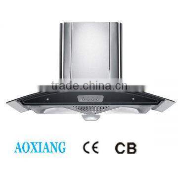 2015 new style kitchen ventilator / Tempered glass range hood / smoke exhaust ventilator H6