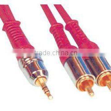 3.5mm stereo plug to 2xRCA jacks