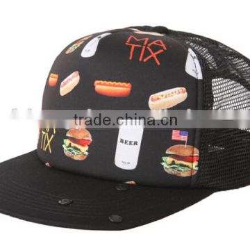 Snap Back Hat Cap Trucker Hat NO Mesh ,Cheap Promotional Baseball Cap