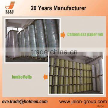 Made in China good image 381mm carbonless paper rolls with 6000M length