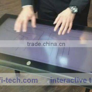 best price 40" Interactive transparent touch foil, interactive touch foil for making shop window, advertising