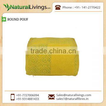 Designer Pouf Cover for Home Decoration Available at Competitive Price